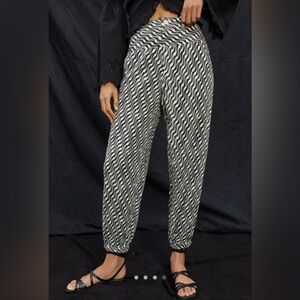 Anthropologie Printed Joggers - B&W - 6